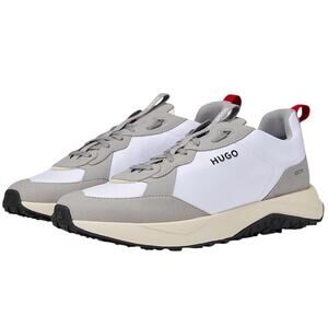 HUGO Mens Kane Runner Sneakers US 11 EU 44 White Athletic NIB